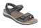 OrthoFeet Malibu Two Way Strap Women's Sandals Heel Strap - Black - 1