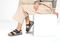 Orthofeet Naxos Supportive Adjustable Women's Sandals - Black - Lifestyle View - 2