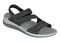 OrthoFeet Naxos Two Way Strap Women's Sandals Heel Strap - Black - 6