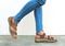 OrthoFeet Naxos Two Way Strap Women's Sandals Heel Strap - Brown - 2
