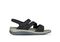 Orthofeet Naxos Supportive Adjustable Women's Sandals - Black - Product View - 1