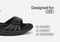 Orthofeet Paloma Supportive Comfort Heel-Strap Women's Sandals - Black Metallic - Feature Detail - 5