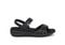 Orthofeet Paloma Supportive Comfort Heel-Strap Women's Sandals - Black Metallic - Product View - 1