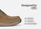 Orthofeet Ryder Cushioned Arch Support Men's Boots - Brown - Feature Detail - 5