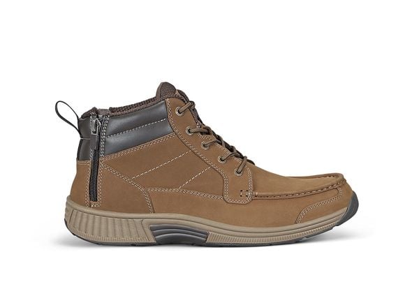 Orthofeet Ryder Cushioned Arch Support Men's Boots - Brown - Product View - 1