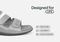 Orthofeet Sahara Supportive Cushioned Women's Sandals - Silver Metallic - Feature Detail - 5