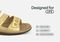 Orthofeet Sahara Supportive Cushioned Women's Sandals - Gold - Feature Detail - 5