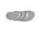 Orthofeet Sahara Supportive Cushioned Women's Sandals - Silver Metallic - Bird's Eye View - 6