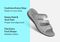 Orthofeet Sahara Supportive Cushioned Women's Sandals - Silver Metallic - Comfort Benefits - 3