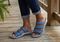 Orthofeet Sahara Supportive Cushioned Women's Sandals - Indigo Blue - Lifestyle View - 8