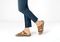 Orthofeet Sahara Supportive Cushioned Women's Sandals - Tan - Lifestyle View - 2