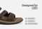 Orthofeet Sahara Supportive Cushioned Women's Sandals - Brown Snake - Feature Detail - 5