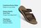 Orthofeet Sahara Supportive Cushioned Women's Sandals - Brown Snake - Comfort Benefits - 3