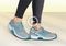 OrthoFeet Verve Tie Women's Sneakers Tie-Less Heel Strap - Turquoise - 14