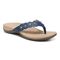 Vionic Starley Womens Thong Sandals - Dark Blue - Angle main