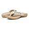 Vionic Starley Womens Thong Sandals - Cream - pair left angle