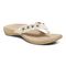 Vionic Starley Womens Thong Sandals - Cream - Angle main