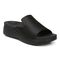 Vionic Monica Womens Slide Wedge - Black - Angle main