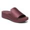 Vionic Monica Womens Slide Wedge - Shiraz - Angle main