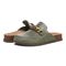 Vionic Georgie Womens Mule/Clog Casual - Army Green - pair left angle