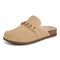 Vionic Georgie Women's Casual Mule / Clog - Sand Suede - Left angle