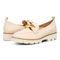 Vionic Cynthia Womens Slip On/Loafer/Moc Casual - Cream - pair left angle