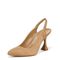 Vionic Adalena Women's Slingback Heeled Dress Shoe - Camel Suede