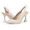 Vionic Adalena Women's Slingback Heeled Dress Shoe - Cream - pair left angle