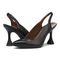 Vionic Adalena Womens Slingback Dress - Black Leather - pair left angle