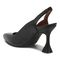 Vionic Adalena Womens Slingback Dress - Black Leather - Back angle