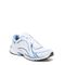 Ryka Sky Walk Women's Athletic Walking Sneaker - White / Metallic Lake Blue - Angle main