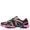 Ryka Influence Women's Athletic Training Sneaker - Black / Atomic Pink / Royal Blue - Left Side