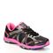 Ryka Influence Women's Athletic Training Sneaker - Black / Atomic Pink / Royal Blue - Angle main