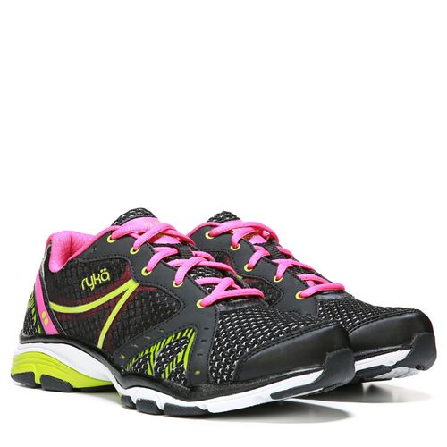 Ryka Vida Rzx Women's Athletic Training Sneaker - Black / Ryka Pink / Lime - Pair