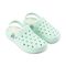Joybees Varsity Lined Clog - Unisex - Comfy Clog with Arch Support -  Varsity Lined Clog  Adult Dried Mint/Natural Pp Pair View