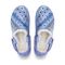 Joybees Varsity Lined Clog - Unisex - Comfy Clog with Arch Support -  Varsity Lined Clog Graphics Adult Blue Iris Fair Isle Pp Top Down View