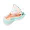 Friendly Shoes Women's Voyage - Mint / Peach - Back Heel Open View