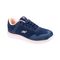 Friendly Shoes Women's Voyage - Navy Blue / Peach - Angle View
