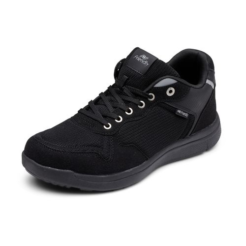 Friendly Shoes Unisex Excursion - Black - Angle View