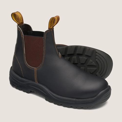 Blundstone 172 Men's / Women's Work Series Steel Toe Work Boots - Stout Brown - Toe Shoe
