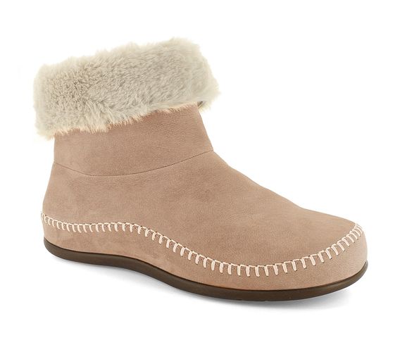 Strive Women's Slipper Boot - Aspen - Supportive - Cozy - Mocha - Angle