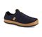 Strive Men's Slipper Shoe - Basel - Arch Supportive - Navy - Angle