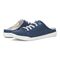 Vionic Breeze Women's Casual Slip-on Sneaker - Dark Blue Canvas - pair left angle