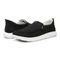 Vionic Seaview Men's Casual Slip-on Shoe with Arch Support - Black - pair left angle