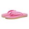 Vionic Unwind Women's Beach Sandals - Bubblegum - pair left angle