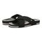 Vionic Panama Women's Slide Sandals - Black - pair left angle
