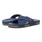 Vionic Panama Women's Slide Sandals - Navy - pair left angle