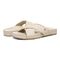 Vionic Panama Women's Slide Sandals - Semolina - pair left angle