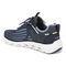 Vionic Fortune Women's Lightweight Supportive Sneaker - Navy Syn - Back angle