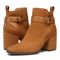 Vionic Tenley Womens Mid Shaft Boots - Toffee - pair left angle